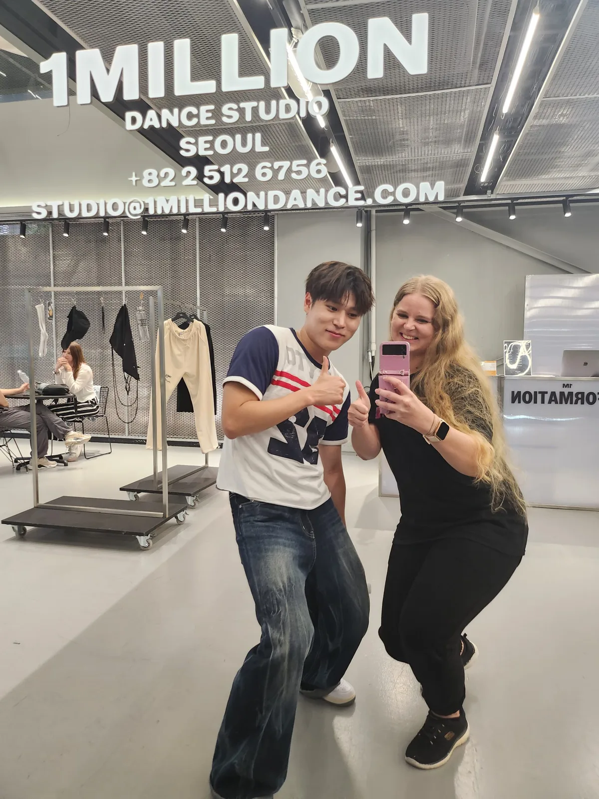 Sfeerfoto bij 1Million dance studio, Zuid-Korea