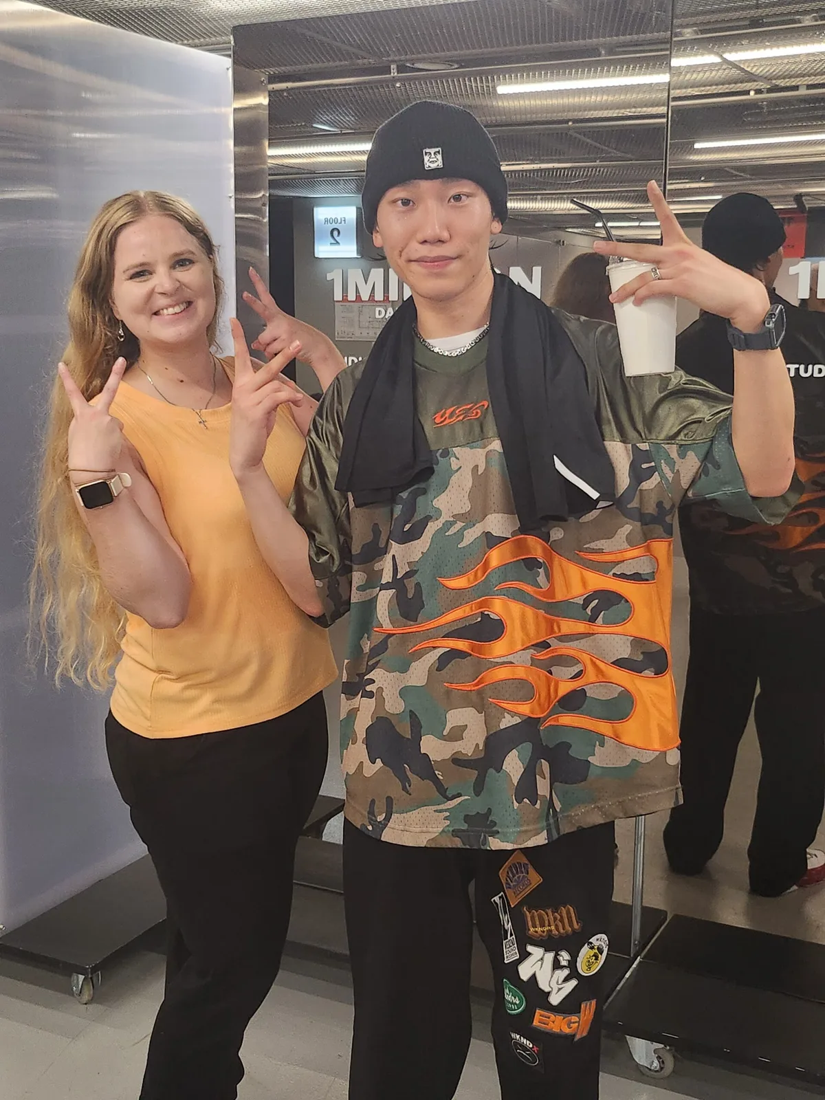 Sfeerfoto bij 1Million dance studio, Zuid-Korea