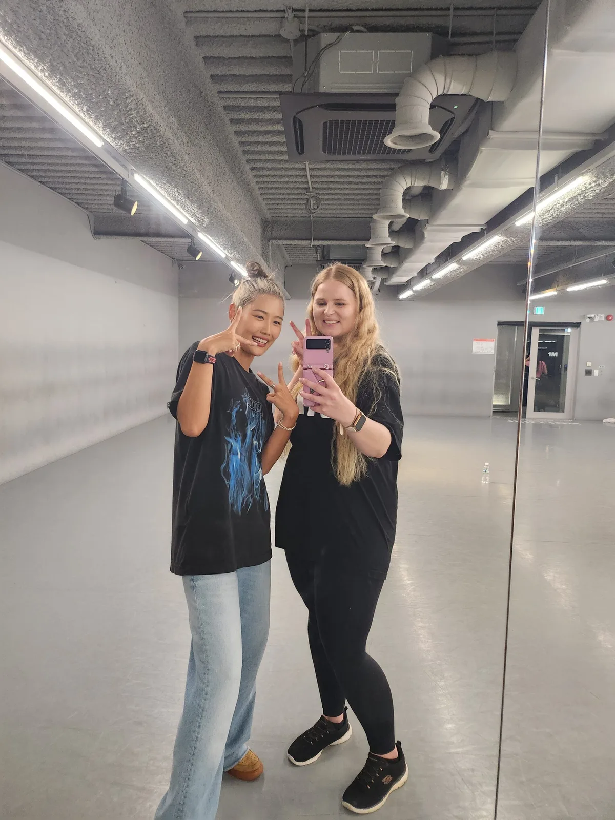 Sfeerfoto bij 1Million dance studio, Zuid-Korea