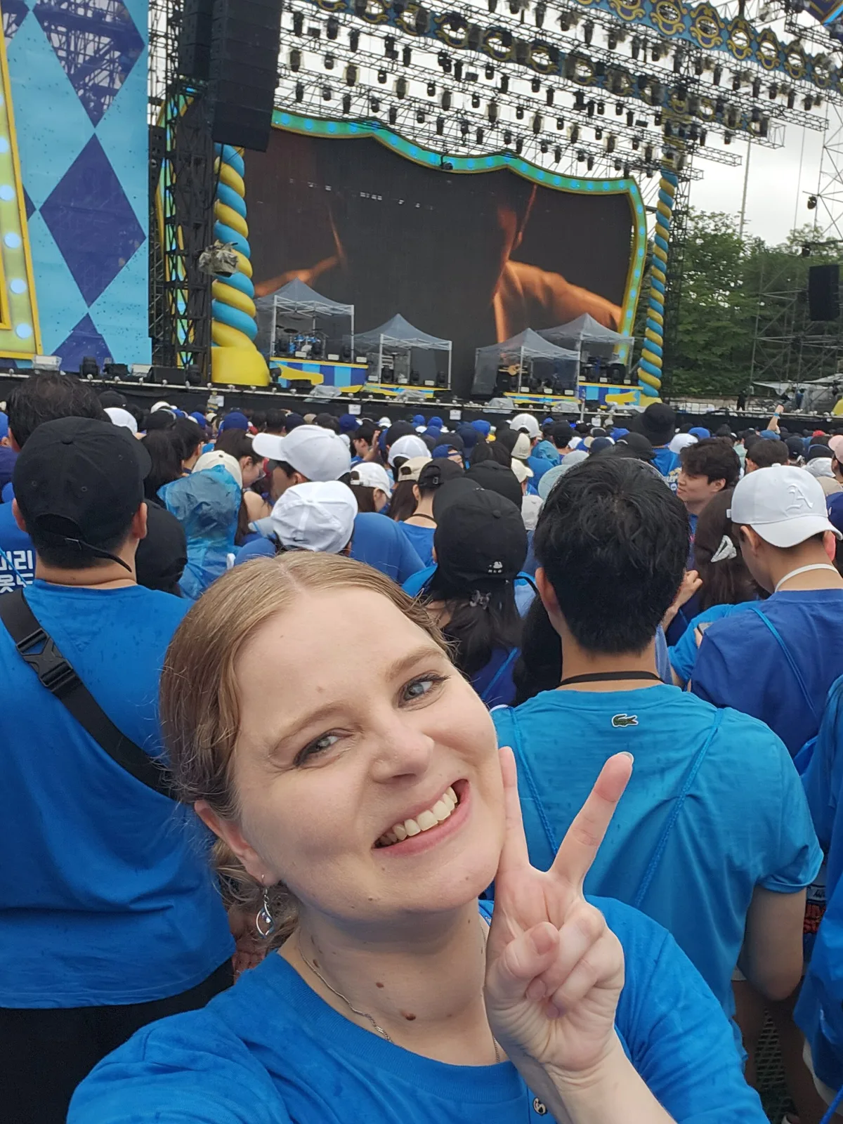 Sfeerfoto Kpoppers in Zuid-Korea